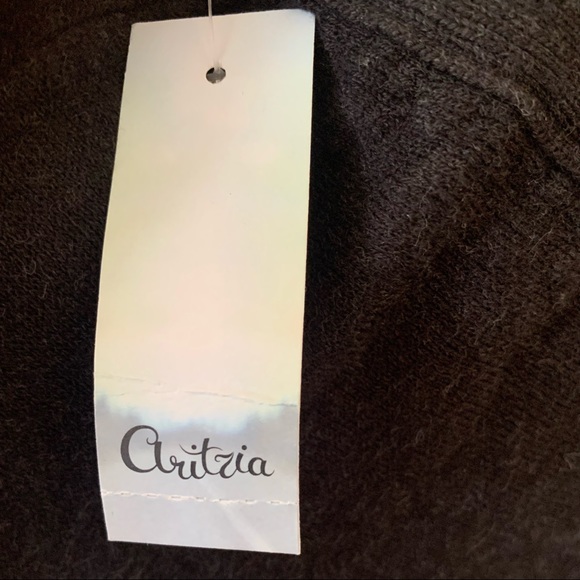 NWT Aritzia Talula Dark Grey Wool A-Line Skirt Size XXS - Picture 2 of 4